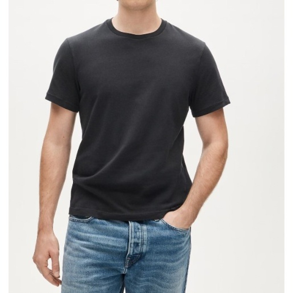 J.Crew Mens Broken-In Slim Fit Crewneck T-Shirt Black Size Medium Casual